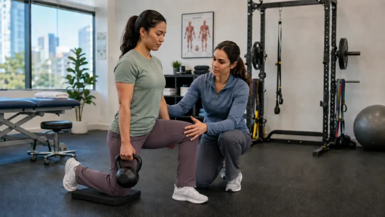 Active Rehab exercise for WorkSafeBC workplace injury recovery with a Vancouver Kinesiologist